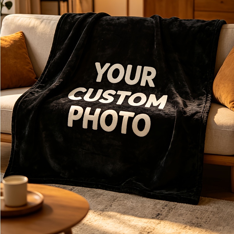 Personalized Custom Flannel Blanket, Soft Warm Comfortable Gift